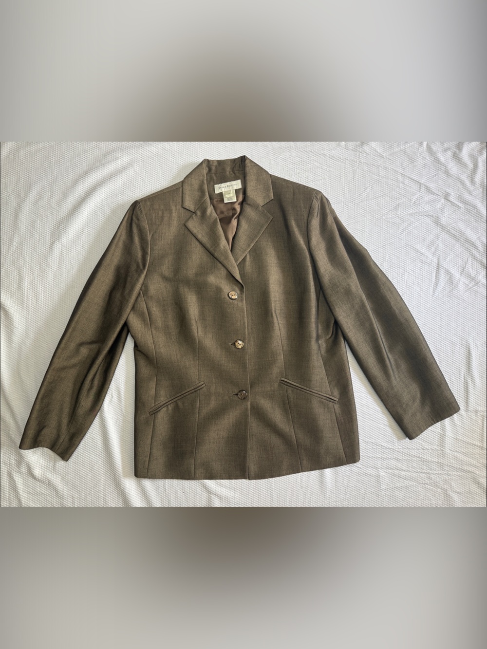 Susan Bristol metallic Brown Women's Blazer Jacket & Pant